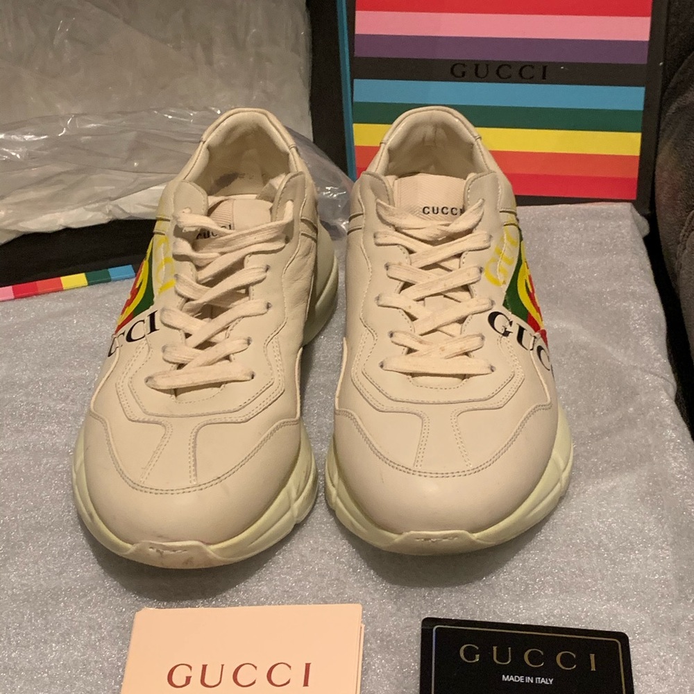Gucci Rython sneakers 7 used - Picture 3 of 9